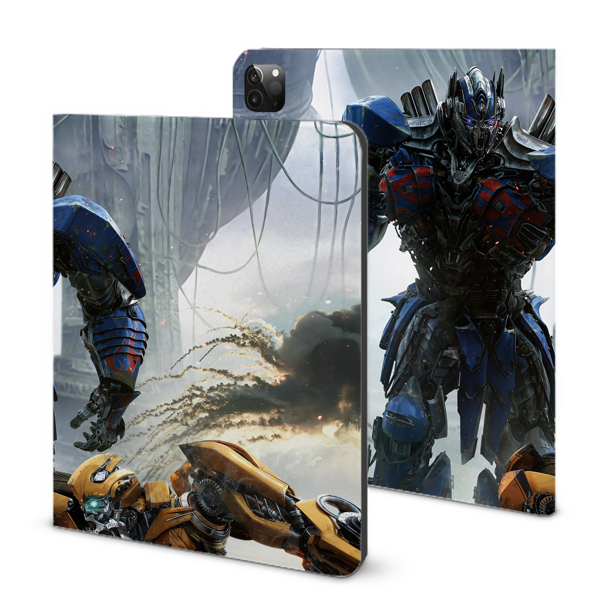 （画像用） Transformers トランスフォーマー IPadケース ペンホルダー付き ブックスタイルデザイン